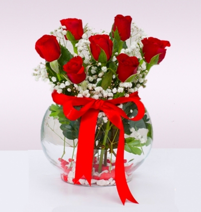  Antalya Çiçek Siparişi 7 Adet Aşk Gülleri 